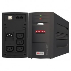 Zasilacz awaryjny UPS Lestar MD-525 L-INT 300W AVR 3+1xIEC USB RJ LED czarny