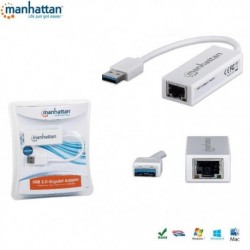 Karta sieciowa Manhattan USB 3.0 na RJ45 10/100/1000 Gigabit