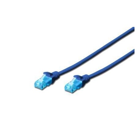 Patch cord DIGITUS UTP kat. 5e 0,5m PVC niebieski