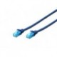 Patch cord DIGITUS UTP kat. 5e 1m PVC niebieski