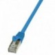 Patchcord LogiLink CP1066D CAT5e SF/UTP 3m, niebieski
