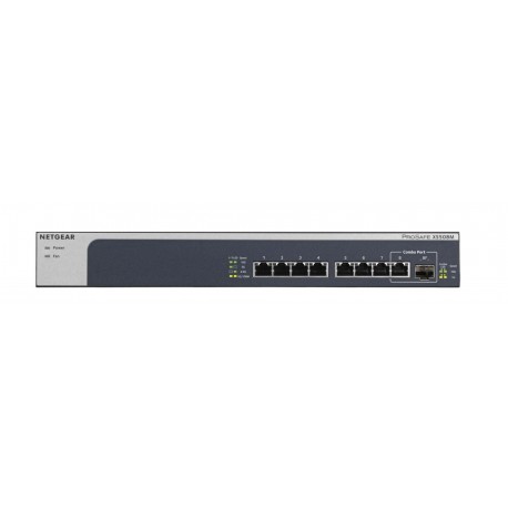 Switch niezarządzalny Netgear XS508M ProSafe Switch PoE+ LAN 7x10G 1xSFP+/COMBO