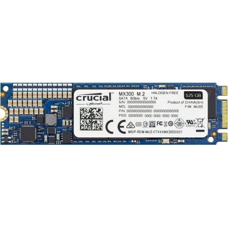 Dysk SSD Crucial MX300 525GB M.2 2280 (530/510 MB/s)