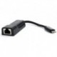 Karta sieciowa USB Gembird Type-C(M) 3.1- RJ-45 1GB na kablu
