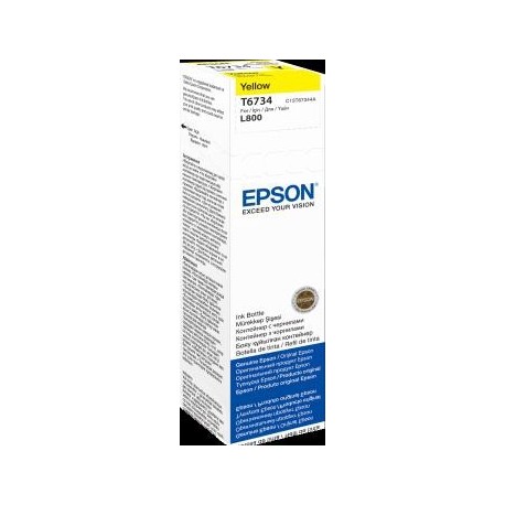 Tusz Epson Yellow 70 ml (T6734) do Epson L800