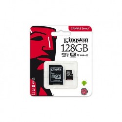 Karta pamięci Kingston microSDXC Canvas Select 128GB UHS-I Class 10 + adapter