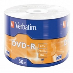 Płyta DVD-R Verbatim 16x 4.7GB Wrap szpindel 50szt.