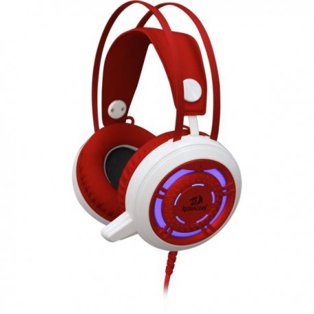 Słuchawki z mikrofonem Redragon SAPPHIRE Gaming biało-czerwone