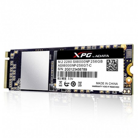 Dysk SSD ADATA XPG SX6000 256GB M.2 PCIe NVMe (1000/800 MB/s) 2280, 3D NAND