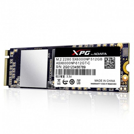 Dysk SSD ADATA XPG SX6000 512GB M.2 PCIe NVMe (1000/800 MB/s) 2280, 3D NAND
