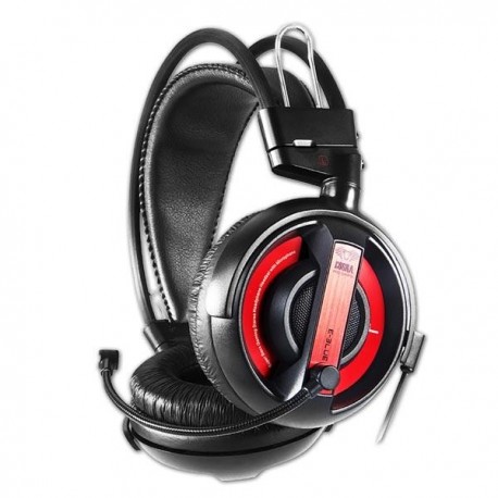 Słuchawki z mikrofonem E-BLUE Cobra I Gaming czarno-czerwone