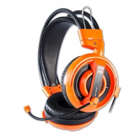 Słuchawki z mikrofonem E-BLUE Cobra I Gaming czarno-pomarańczowe