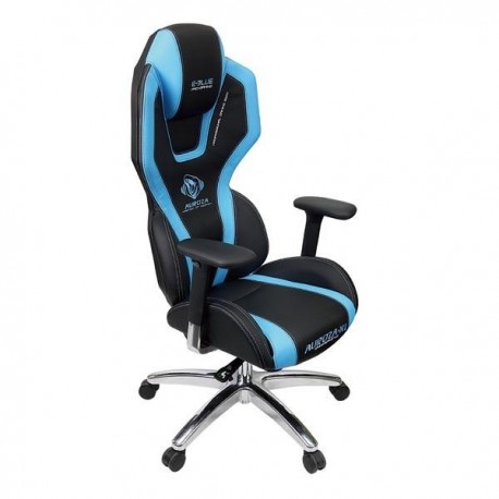 Fotel Gaming E-BLUE Auroza - czarno-niebieski 