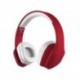 Słuchawki z mikrofonem Trust Mobi przewodowe czerwono-białe