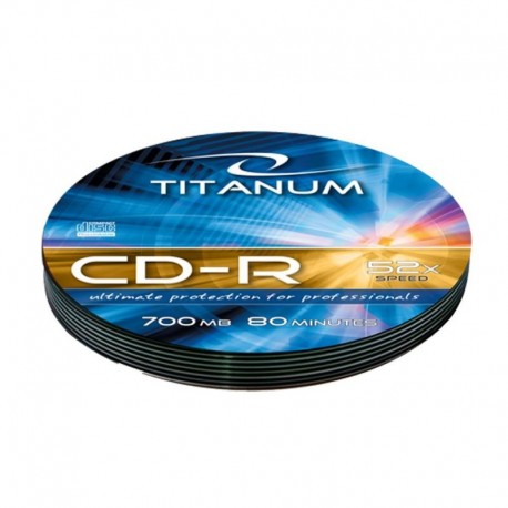 CD-R Titanum 56x 700MB (Soft Pack 10) Silver