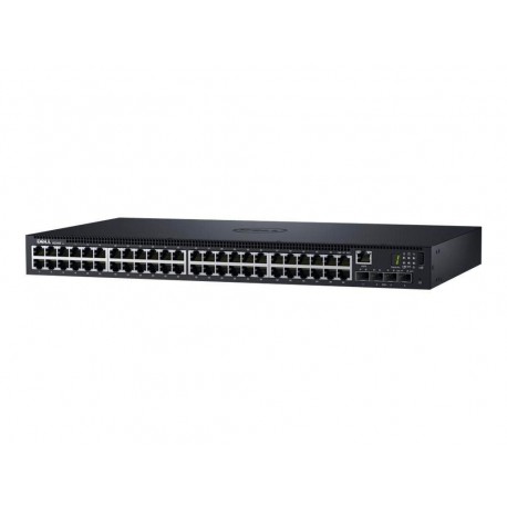 Switch zarządzalny Dell Networking N1548, 48x 1GbE + 4x 10GbE SFP+ fixed ports, Stacking, IO to PSU airflow, AC