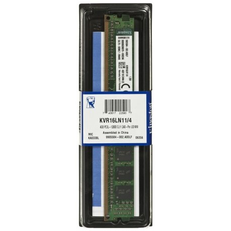 Pamięć DDR3 KINGSTON 4GB 1600MHz CL.11 256x8 Dual Rank Low Voltage