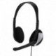 Słuchawki z mikrofonem multimedialne Hama Essential HS 200 czarne
