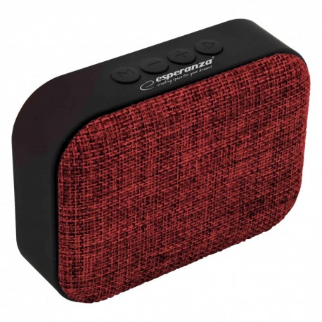 Głośnik Bluetooth Esperanza FM Samba EP129R czerwony