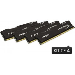 Pamięć DDR4 Kingston HyperX Fury 32GB (4x8GB) 2400MHz CL15 1,2V Black