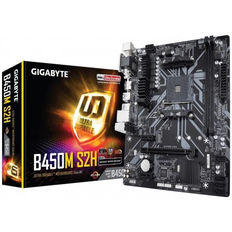 Płyta Gigabyte B450M S2H/AMD B450/DDR4/SATA3/M.2/USB3.1/PCIe3.0/AM4/mATX