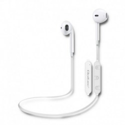 Słuchawki z mikrofonem Qoltec bezprzewodowe BT sportowe dokanałowe | Białe