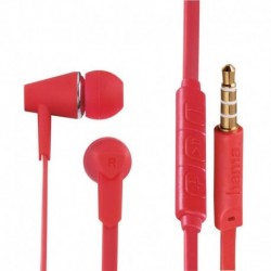 Słuchawki z mikrofonem Hama"Joy" dokanałowe czerwone