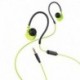 Słuchawki z mikrofonem Hama "Active" dokanałowe czarno-zielone