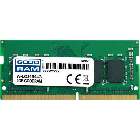 Pamięć DDR4 GOODRAM SODIMM 4GB 2666MHz  ded. do LENOVO (W-LO26S04G)