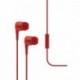 Słuchawki douszne z mikrofonem Ttec J10R, czerwone