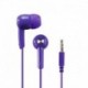 Słuchawki z mikrofonem Hama BASIC4MUSIC dokanałowe fioletowe