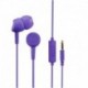 Słuchawki z mikrofonem Hama BASIC4PHONE dokanałowe fioletowe