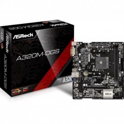 Płyta ASRock A320M-DGS /AMD A3200/DDR4/SATA3/M.2/USB3.0/PCIe3.0/AM4/mATX