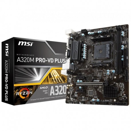 Płyta MSI A320M PRO-VD PLUS /AMD A320/DDR4/SATA3/USB3.0/PCIe3.0/AM4/mATX
