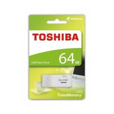Pendrive Toshiba 64GB U202 (PD64G20TU202WR) USB 2.0 White