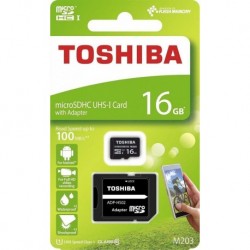 Karta pamięci MicroSDXC TOSHIBA M203 (SDU16GSDHCU1M203EATR) 16GB UHS-I Class 10 + adapter