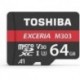 Karta pamięci MicroSDXC TOSHIBA Exceria M303 (SDU64GSDXCU3M303EATR) 64GB UHS-III Class A1 + adapter