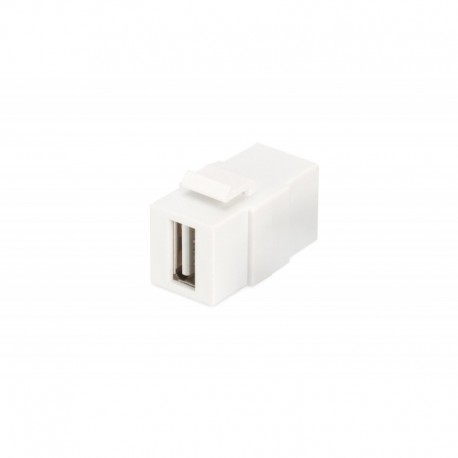 Moduł Keystone Digitus USB 2.0 łącznik do gniazd i pustych paneli żeński/żeński biały
