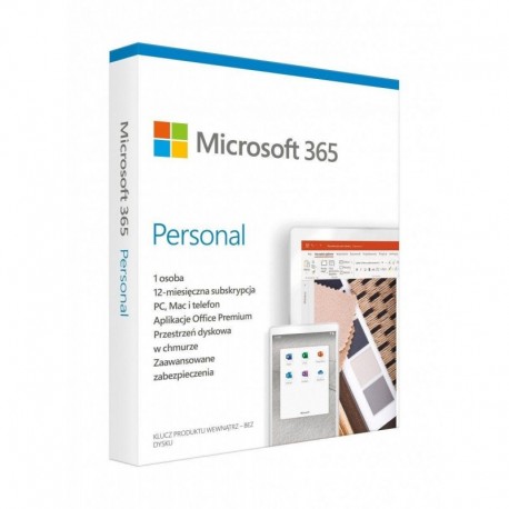 Oprogramowanie Microsoft 365 Personal PL P6 1Y 1U Win/Mac