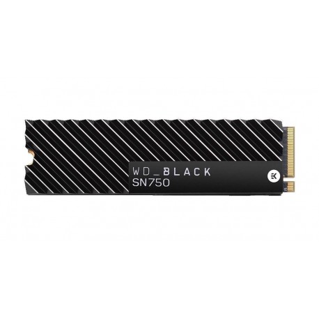 Dysk SSD WD Black SN750 500GB M.2 2280 PCIe NVMe (3470/2600 MB/s) WDS500G3XHC z radiatorem