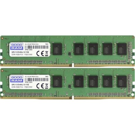 Pamięć DDR4 GOODRAM 16GB(2x8GB) 2666MHz PC4-21300 DDR4 DIMM CL17