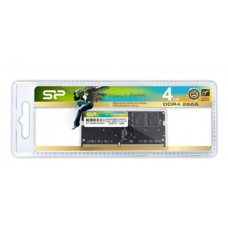 Pamięć DDR4 SODIMM Silicon Power 4GB (1x4GB) 2666MHz CL19 1,2V