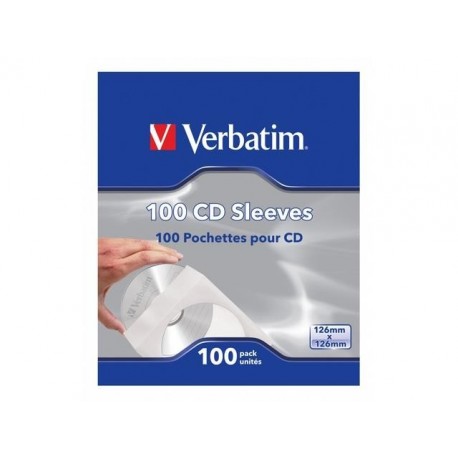Koperty papierowe na CD DVD Verbatim z okienkiem 100 sztuk