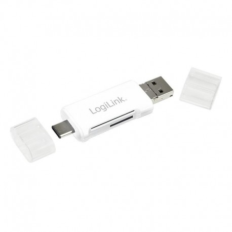 Czytnik kart pamięci 3-w-1 LogiLink CR0041 USB-C, Micro-B, USB-A