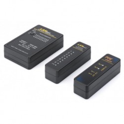 Tester kabli Digitus DN-14001-1 sieciowych i komunikacyjnych (RJ45, RJ12, RJ11, BNC) Auto-Scan z PoE