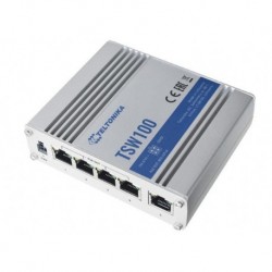 Switch niezarządzalny Teltonika TSW100, 5x Gigabit Ethernet, PoE