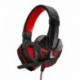 Słuchawki z mikrofonem dla graczy Aula Prime Basic Gaming czarno-czerwone