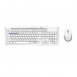Zestaw bezprzewodowy klawiatura + mysz Rapoo Multi-Mode 8200M UI, biały