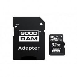 Karta pamięci microSD GOODRAM 32GB MICRO CARD cl 10 UHS I + adapter