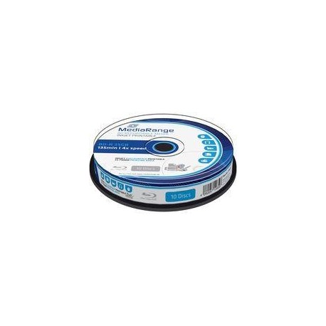 Płyta Blu-ray MediaRange MR496 25GB 4x speed (Cake 10) Inkjet Fullsurface Printable